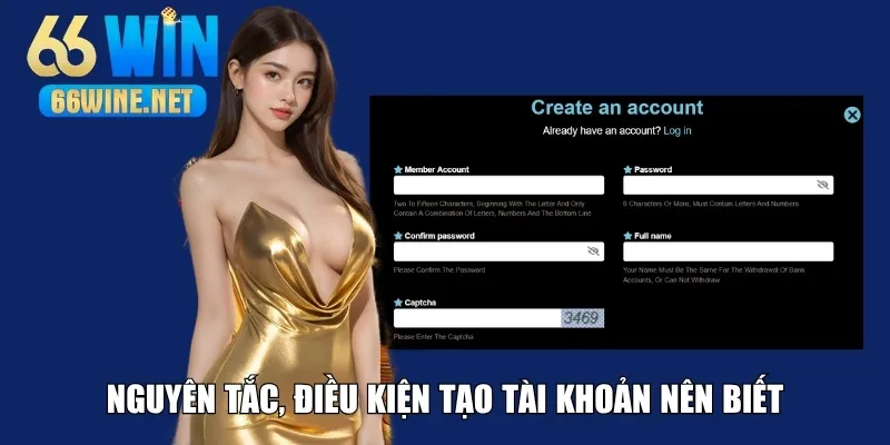 Điều kiện nên biết khi tạo tài khoản