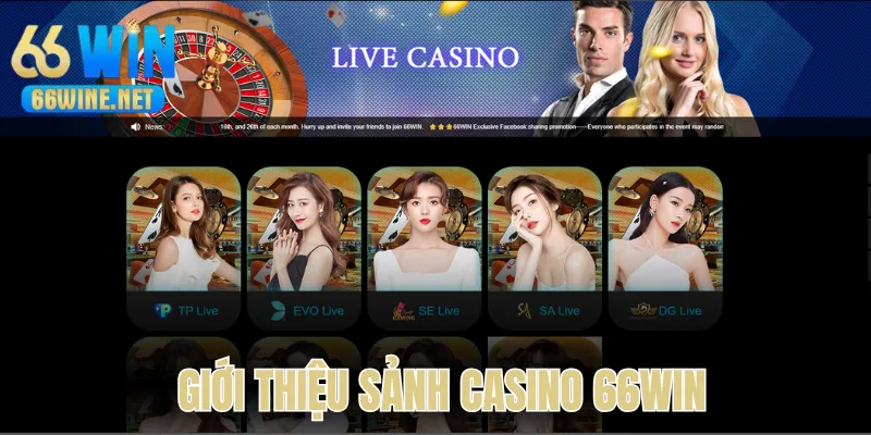 Giới thiệu chuyên mục casino 66Win