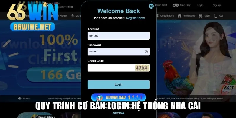 Quy trình đăng nhập đơn giản